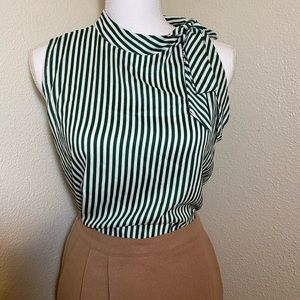 Green stripped shirt
